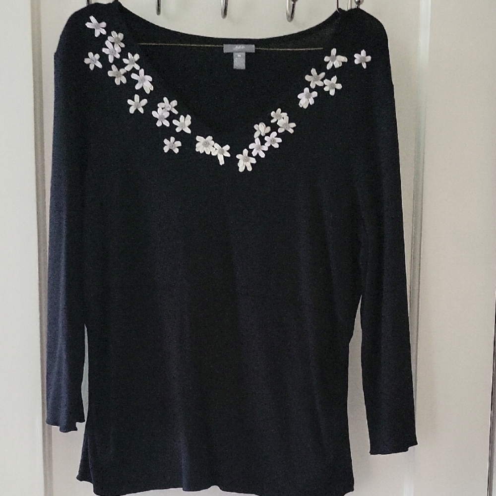 JJill 3/4 Sleeve Rayon Top
